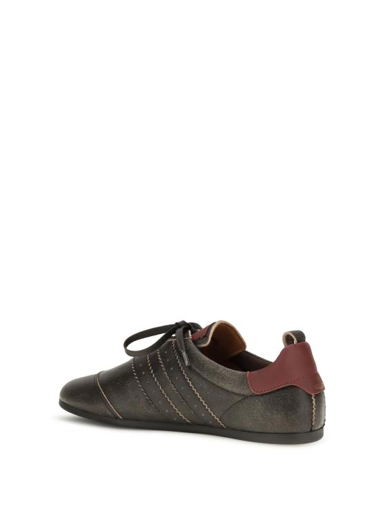 26FW 비비안웨스트우드 Plimsoll 드렁큰 ORB 자수 레더 스니커즈 75020066WL00FC P410 BLACK - VIVIENNE WESTWOOD