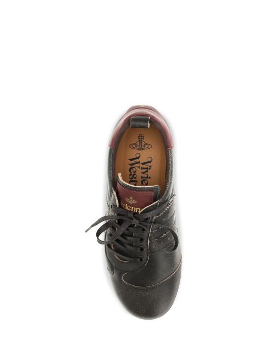 26FW 비비안웨스트우드 Plimsoll 드렁큰 ORB 자수 레더 스니커즈 75020066WL00FC P410 BLACK - VIVIENNE WESTWOOD