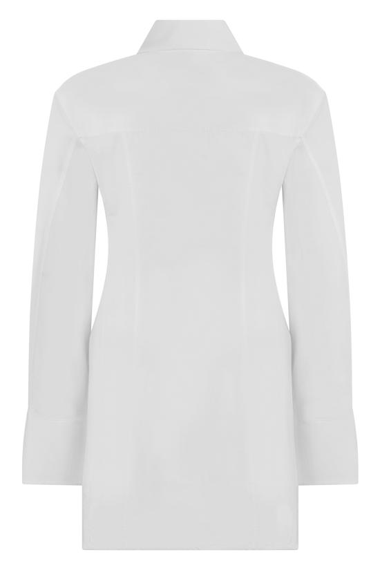  알렉산더 왕 숏 원피스 셔츠 스타일 코튼 드레스 화이트 - ALEXANDER WANG