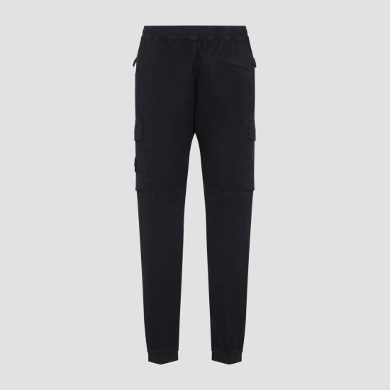 26FW 스톤 아일랜드 와펜 패치 테이퍼드 팬츠 L2S15 3100033 S00L1 V0129 BLACK DOM - STONE ISLAND