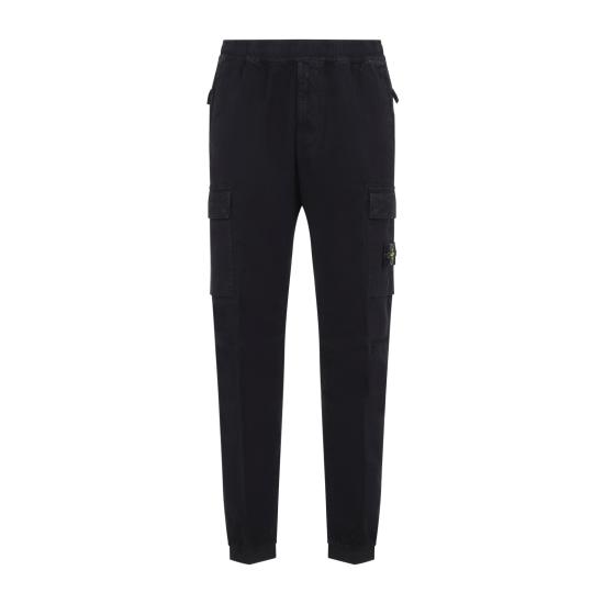 26FW 스톤 아일랜드 와펜 패치 테이퍼드 팬츠 L2S15 3100033 S00L1 V0129 BLACK DOM - STONE ISLAND