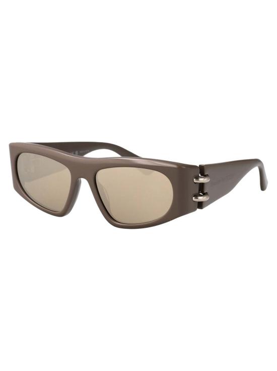  알렉산더 맥퀸 안경 AM0471 S 선글라스 브라운/브라운/실버 - ALEXANDER MCQUEEN