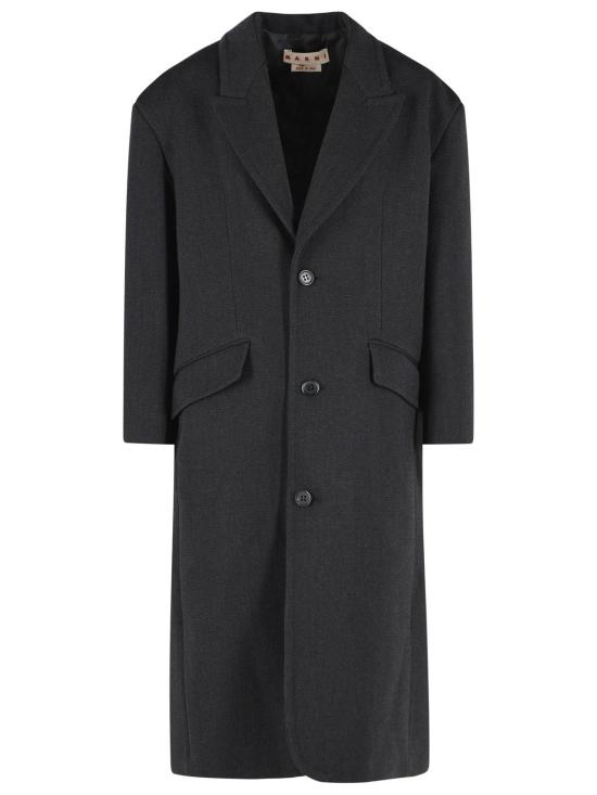 26FW 마르니 코트 CPMA0291U0 UTWA5700N79 Black