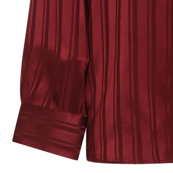 26FW 생로랑 탑 838125Y142U5504 Burgundy - SAINT LAURENT