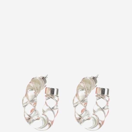  보테가베네타 이어링 보테가 베네타 트위스트 후프  실버 - BOTTEGA VENETA