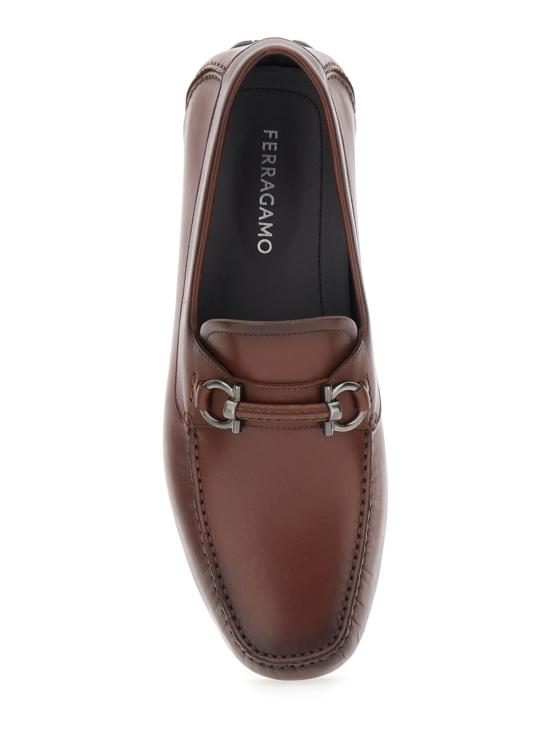  살바토레 페라가모 로퍼 페라가모 선세이 송아지 가죽  브라운 - SALVATORE FERRAGAMO