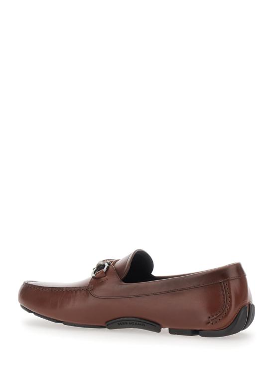  살바토레 페라가모 로퍼 페라가모 선세이 송아지 가죽  브라운 - SALVATORE FERRAGAMO