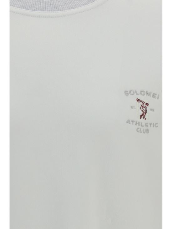 26FW 브루넬로 쿠치넬리 탑 MM8263390G CA819 WHITE - BRUNELLO CUCINELLI