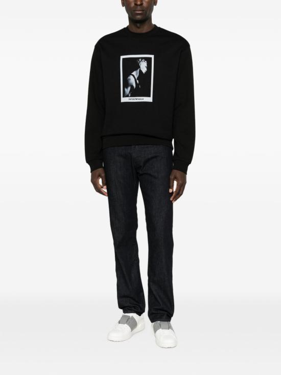 26FW 엠포리오 아르마니 긴팔 티셔츠 EM006933 AF27740FC302 BLACK - EMPORIO ARMANI
