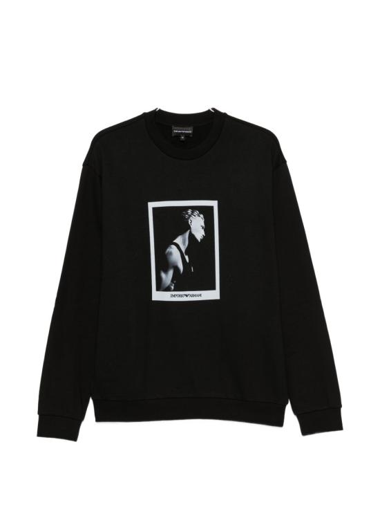 26FW 엠포리오 아르마니 긴팔 티셔츠 EM006933 AF27740FC302 BLACK