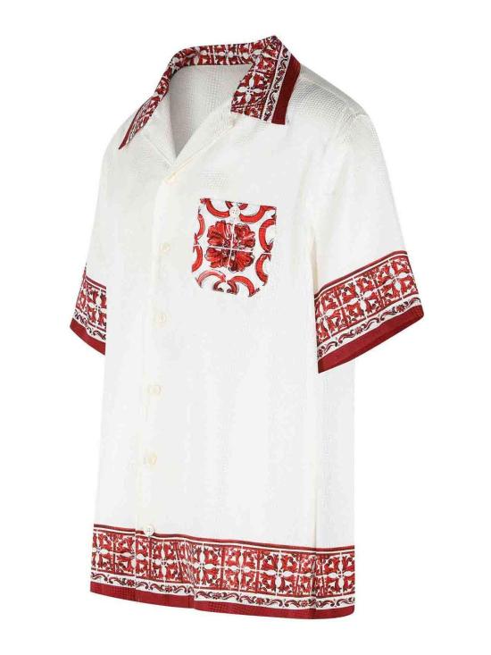 26FW 돌체앤가바나 반팔 셔츠 G5JH9THI135IP5DQ White - DOLCE & GABBANA