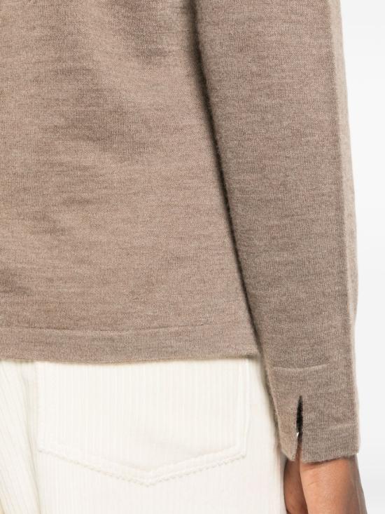 26FW 더로우 V넥 긴팔 니트 스웨터 R000702Y1026 TPM GREY - THE ROW