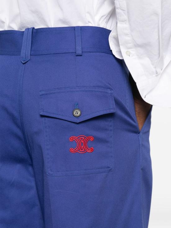 26FW 셀린느 코튼 트윌 트라우저 팬츠 RP0S3539W 07CE ROYAL BLUE - CELINE
