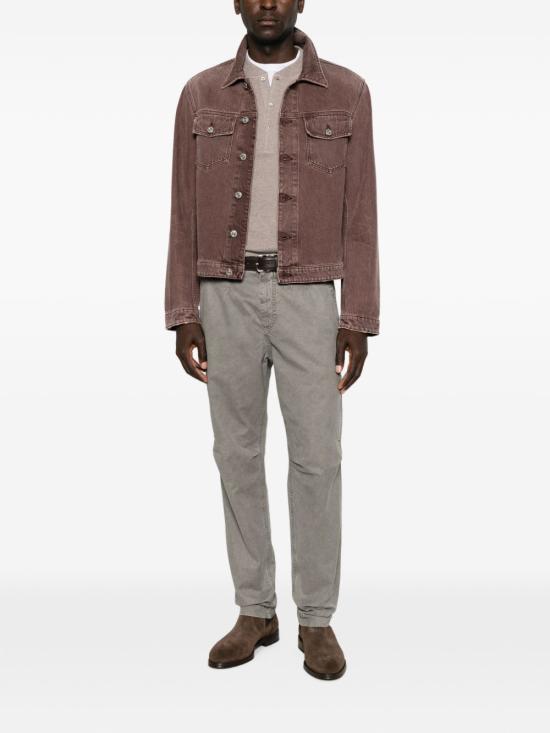 26FW 브루넬로 쿠치넬리 스트레이트 팬츠 M225NS1060 C6336 GREY - BRUNELLO CUCINELLI