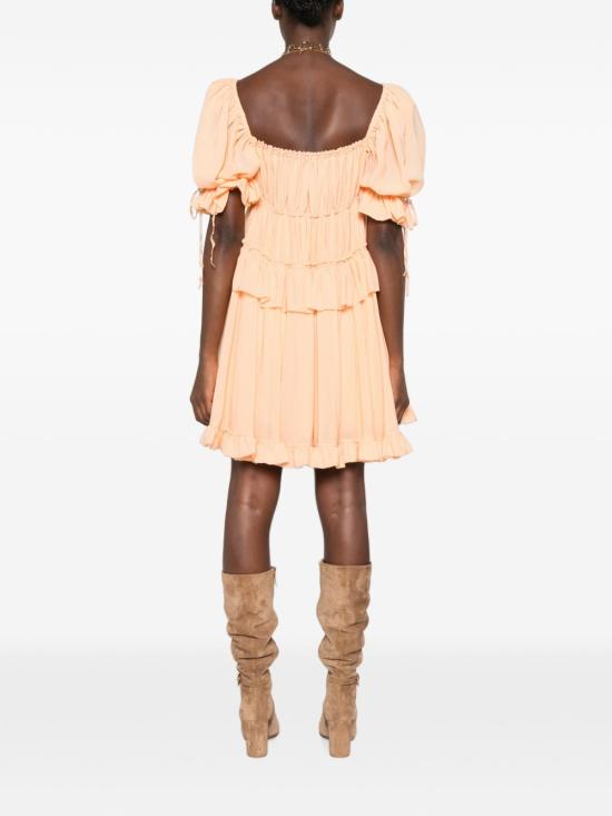26FW 끌로에 숏 원피스 CH26ARO71 00281L ORANGE - CHLOE