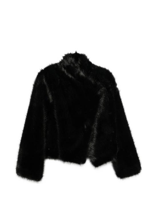 26FW 비비 쿠튀르 무스탕 FW26JA07 BLACK