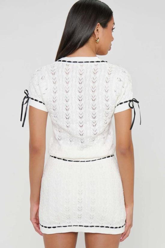  Mumu 숏팬츠 무무 시몬느 미니 스커트 아이보리/블랙 - OTHER BRANDS
