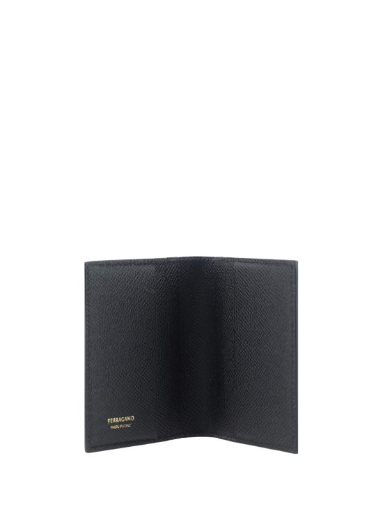  살바토레 페라가모 남성지갑 페라가모 가죽 카드 지갑 (금속 명판 포함) - SALVATORE FERRAGAMO