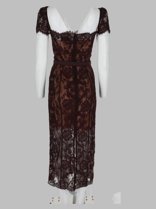 26FW 셀프 포트레이트 원피스 PF26 099MA BR BROWN - SELF PORTRAIT
