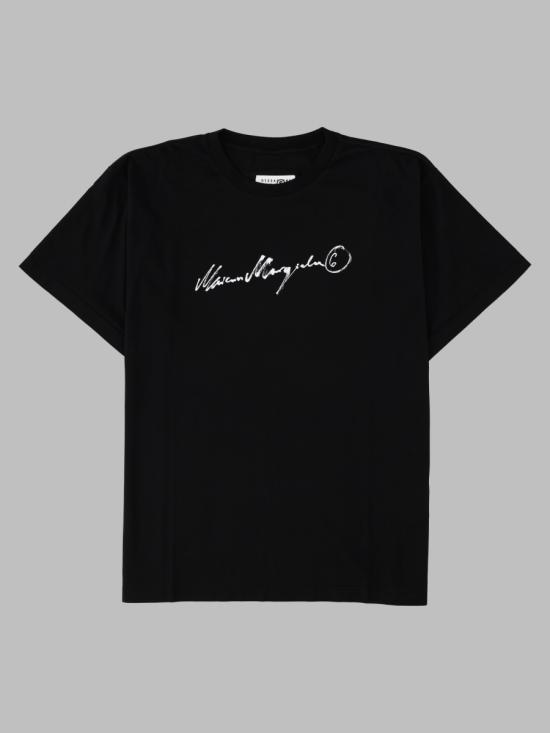 26FW MM6 메종마르지엘라 반팔 티셔츠 SH0GC0077 M20258900 BLACK
