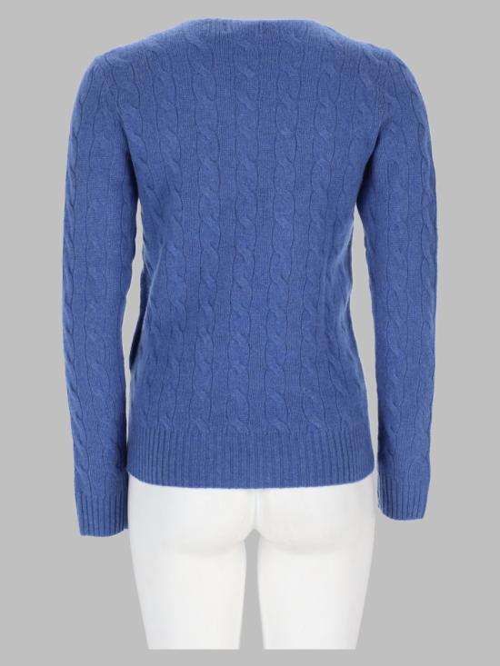 26FW 폴로 랄프로렌 폴로 자수 케이블 니트 스웨터 211971865 503NIMESBLUEHEATHER - POLO RALPH LAUREN