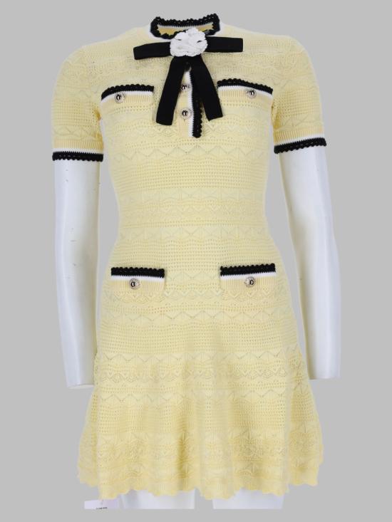 26FW 셀프 포트레이트 원피스 PF26 072S Y YELLOW