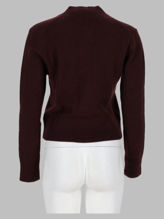 26FW 메종키츠네 베이비 폭스 램스울 피티드 가디건 PW00506KT1006 0553 BORDEAUX - MAISON KITSUNE