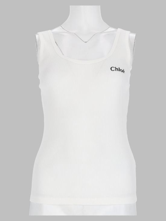 26FW 끌로에 탑 25SJH12180 101 WHITE