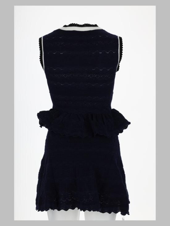 26FW 셀프 포트레이트 원피스 PF26 075S N NAVY BLUE - SELF PORTRAIT