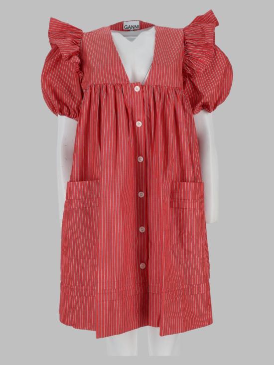 26FW 가니 원피스 A1030623 472 RED