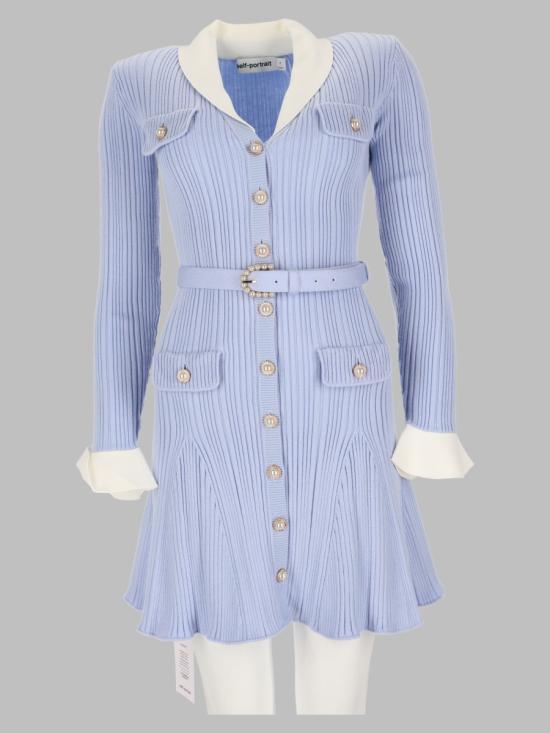 26FW 셀프 포트레이트 원피스 PF26 131S BL BLUE