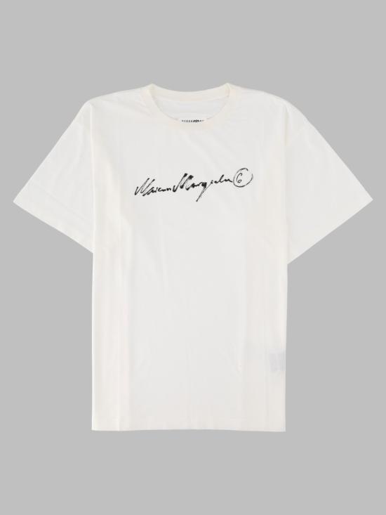 26FW MM6 메종마르지엘라 반팔 티셔츠 SH0GC0077 M20258101 WHITE