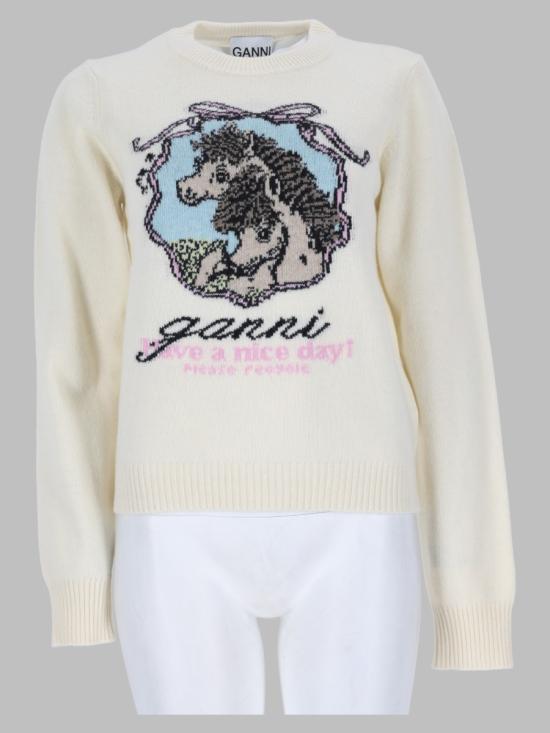 26FW 가니 스웨터 A1150016 135 IVORY