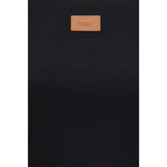 26FW 펜디 폴로 티셔츠 FEFS8110AW87F0GMEBB BLACK - FENDI