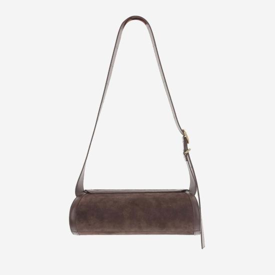  질샌더 가방 Jil Sander Cannolo Piccola 숄더백 초콜릿 플럼
