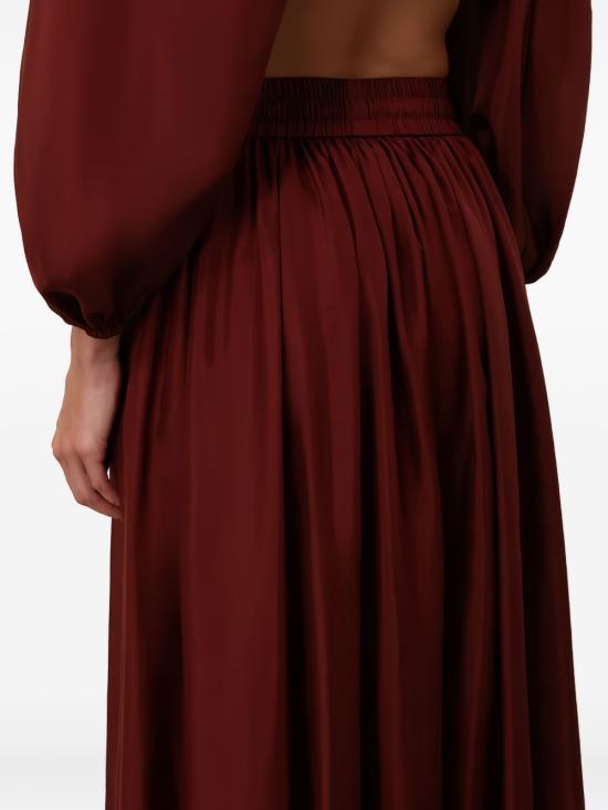 26FW 짐머만 롱 스커트 8440SSS 261MER BORDEAUX - ZIMMERMANN