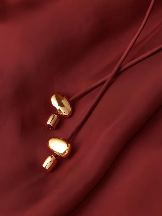 26FW 짐머만 롱 스커트 8440SSS 261MER BORDEAUX - ZIMMERMANN