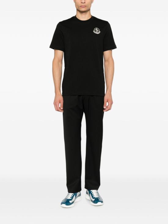 26FW 몽클레어 반팔 티셔츠 L20918C00025 89AUG999 Black - MONCLER