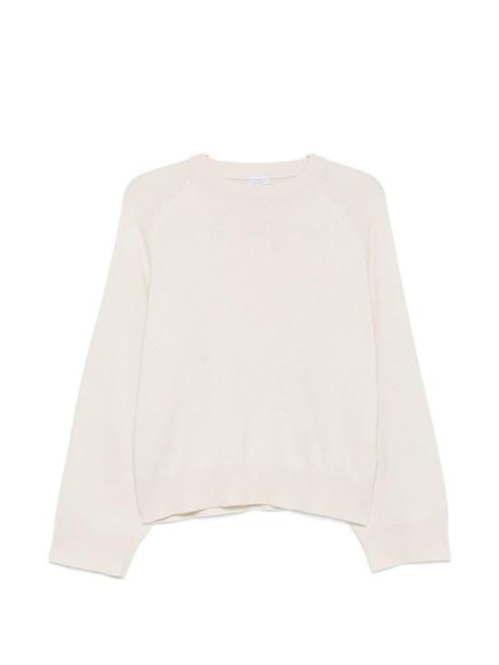 26FW 브루넬로 쿠치넬리 스웨터 M12744410 C2832 WHITE