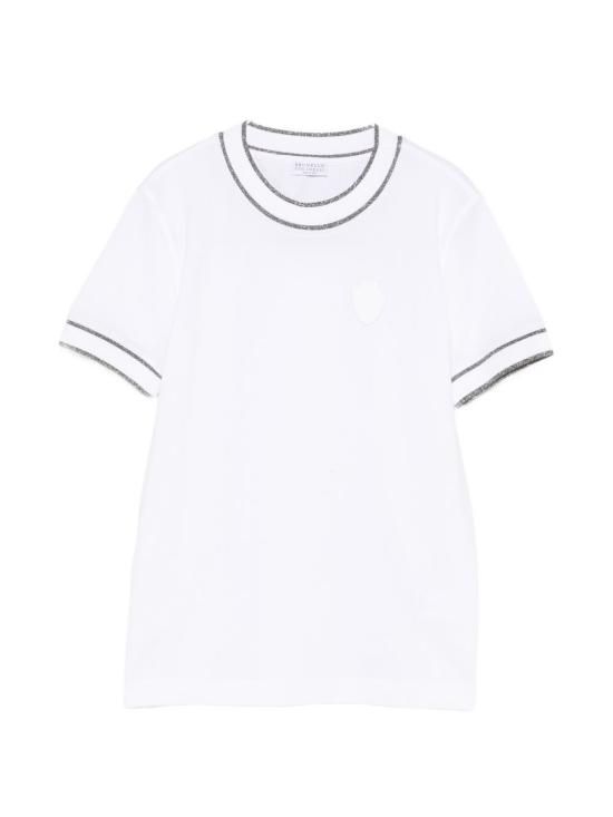 26FW 브루넬로 쿠치넬리 반팔 티셔츠 ML944VL500 C159 WHITE