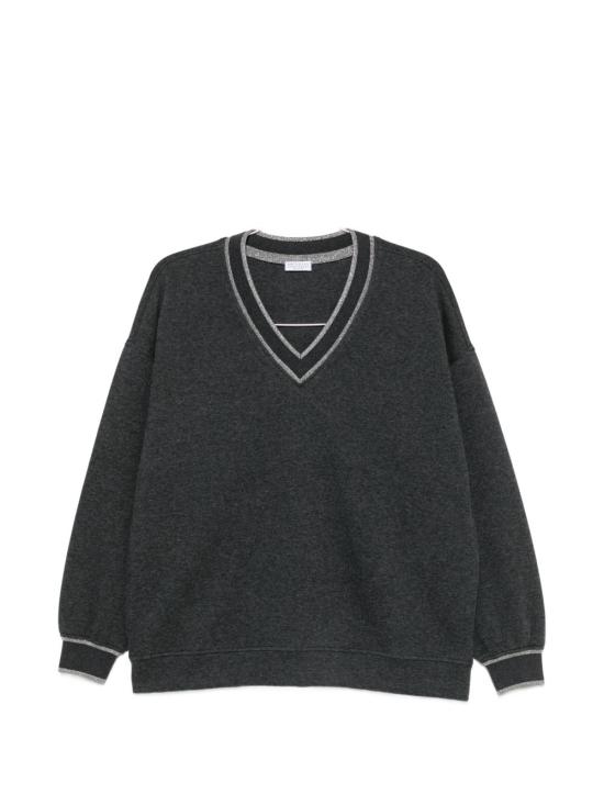 26FW 브루넬로 쿠치넬리 스웨터 MD991B2Q02 C104 DARK GREY