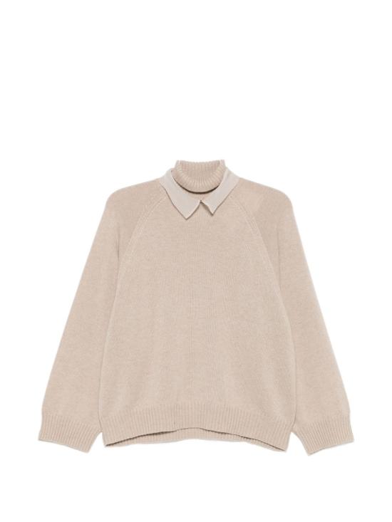 26FW 브루넬로 쿠치넬리 스웨터 M12747004 C9991 BEIGE
