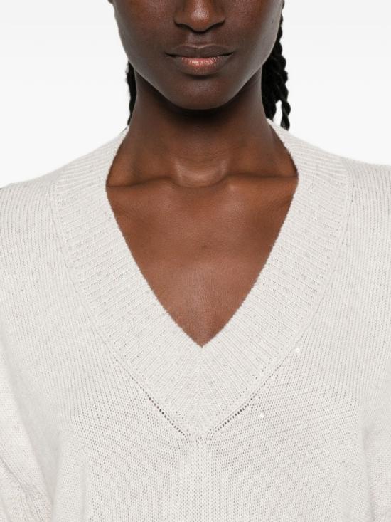 26FW 브루넬로 쿠치넬리 스웨터 M73540802 C9610 Avorio - BRUNELLO CUCINELLI