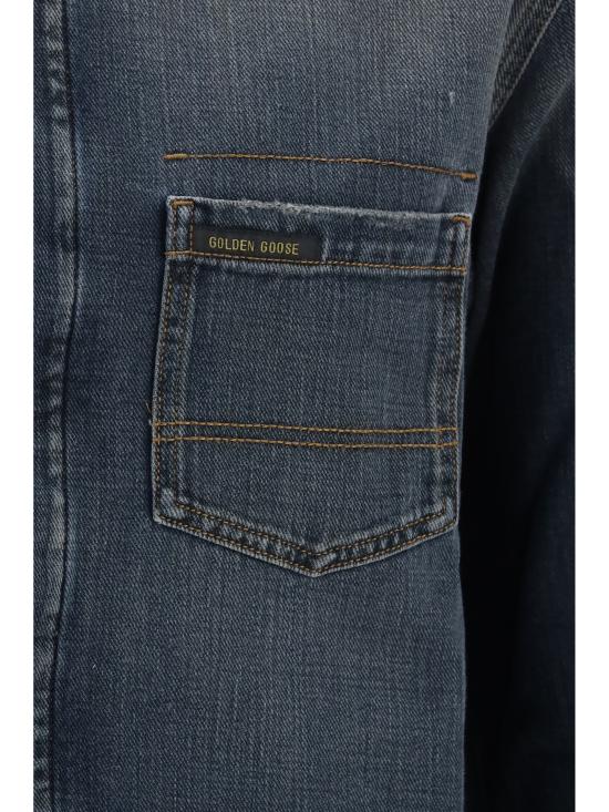 26FW 골든구스 긴팔 셔츠 GMP02757P002654 50100 BLUE - GOLDEN GOOSE