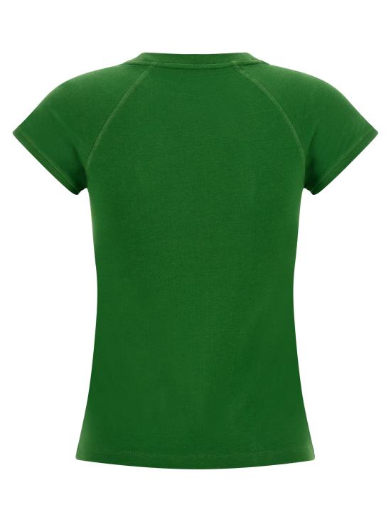 26FW 로에베 코튼 블렌드 스몰 핏 티셔츠 코튼 블렌드 스몰 핏 티셔츠 S359Y22XA74100 Green - LOEWE