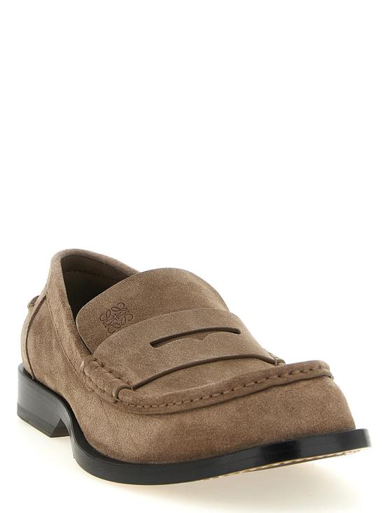 26FW 로에베 보바인 스웨이드 카프스킨 로퍼 M816290X673330 Beige - LOEWE