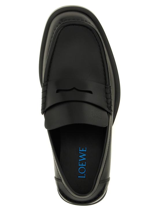 26FW 로에베 보바인 샤이니 카프스킨 로퍼 M815290X011100 Black - LOEWE