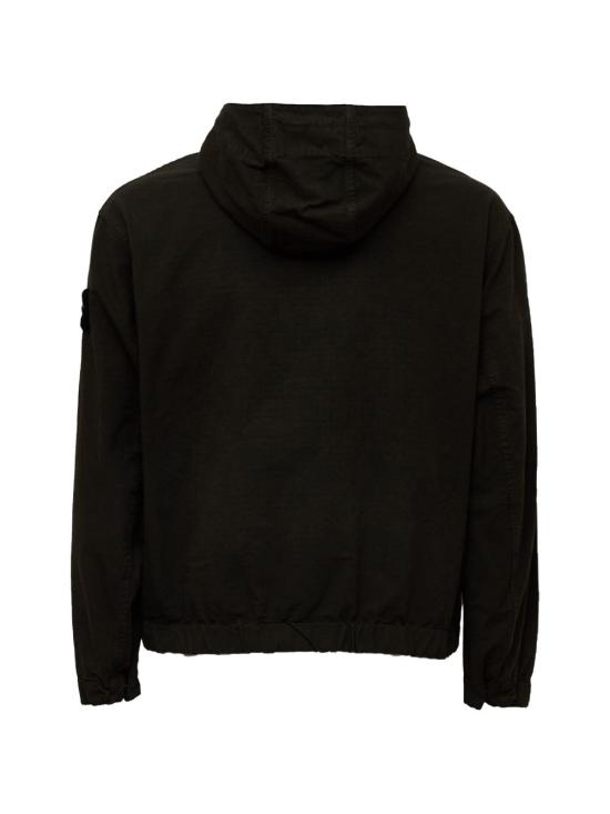26FW 스톤 아일랜드 오가닉 코튼 립스톱 후드 오버셔츠 L2S151200011S0211 V0078 CARBON - STONE ISLAND