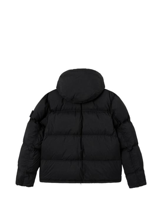 26FW 스톤 아일랜드 매트 립스탑 코듀라 어드밴스드 패브릭스 디테처블 후드 티어-레지스턴트 다운 자켓 L2S154100013S0483 V0029 BLACK - STONE ISLAND