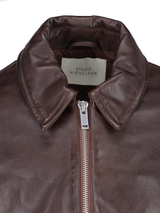 26FW 스튜디오 니콜슨 가죽 자켓 PISTONSNM1115 BROWN - STUDIO NICHOLSON